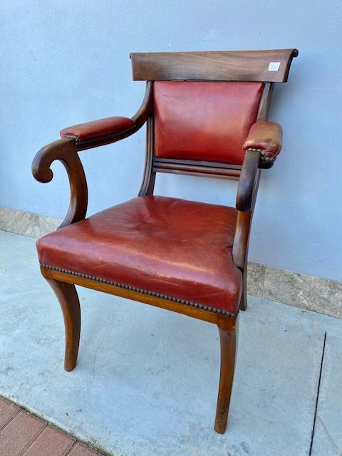 Poltrona da Scrittoio in Mogano - Restaurata (in corso d'opera)_car 3163 - Foto 2