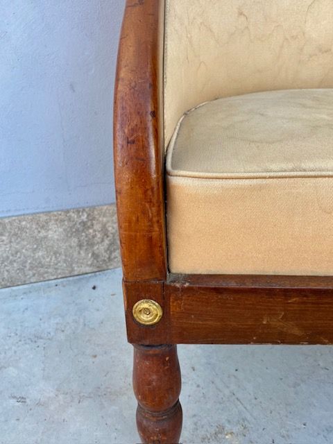 Poltrona Impero in Mogano Francese - Restaurata (in corso d'opera)_car 3223 - Foto 2