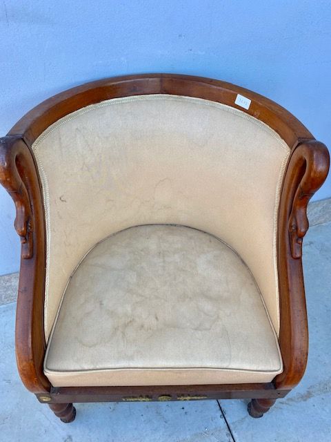 Poltrona Impero in Mogano Francese - Restaurata (in corso d'opera)_car 3223 - Foto 3
