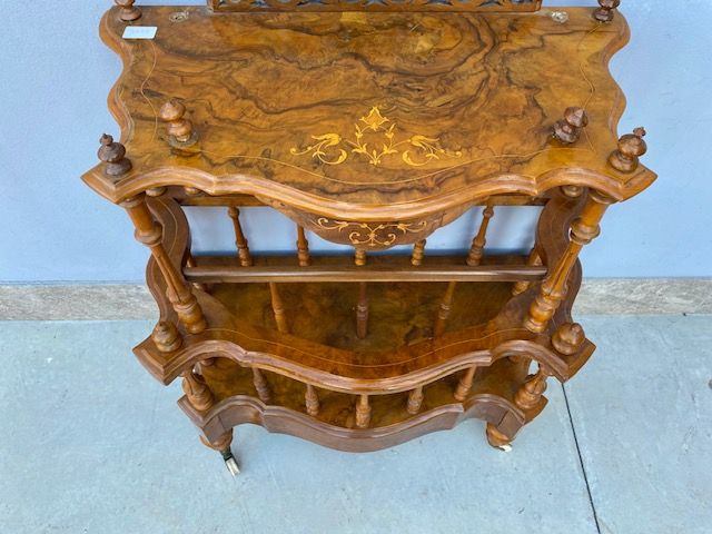 Etagere/English walnut magazine rack - Restored (in progress)_car 3259 - Foto 3