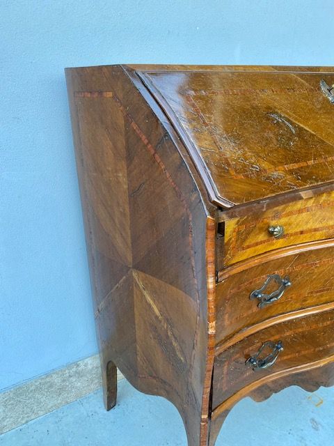 Louis XIV Walnut Veneer Flap - Restored (in progress)_car 3190 - Foto 2