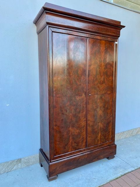 Elegante Armadio Carlo X in Mogano - Restaurato (in corso d'opera)_car 3199 - Foto 3