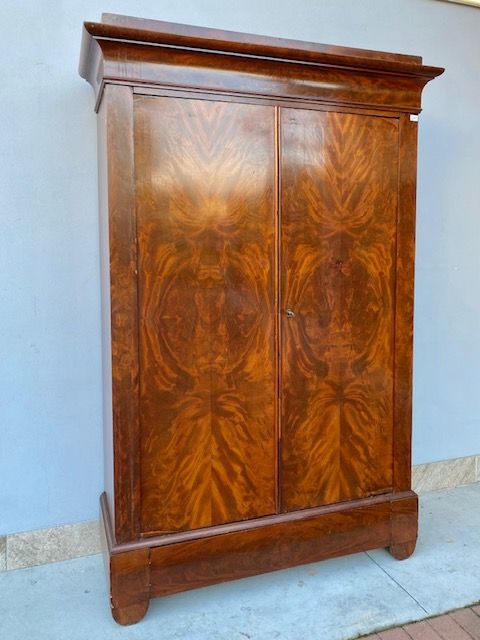 Elegante Armadio Carlo X in Mogano - Restaurato (in corso d'opera)_car 3200 - Foto 2
