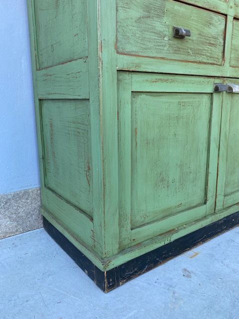 Sage Green Lacquered Drawer Cabinet - Restored (in progress)_car 3186 - Foto 5