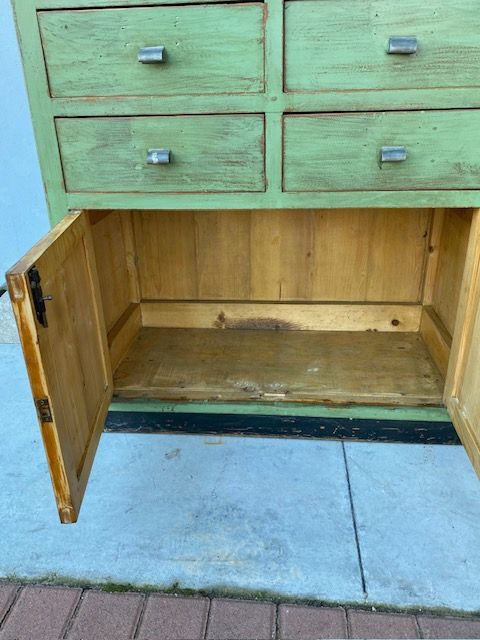Sage Green Lacquered Drawer Cabinet - Restored (in progress)_car 3186 - Foto 6
