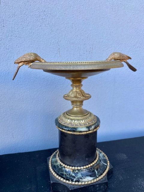 Pair of Empire Bronze Risers with Marble Base_Conservate_car 3179 - Foto 5