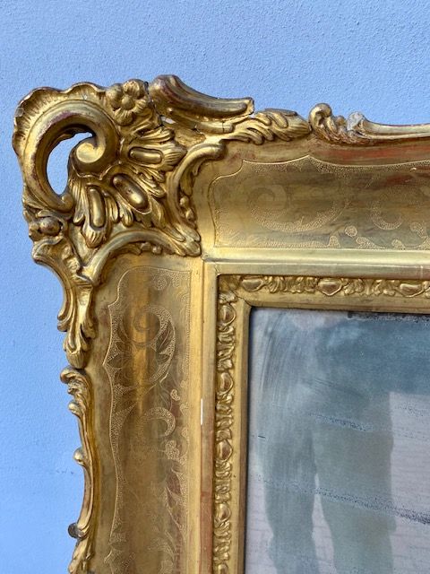 Charles X Mirror in Gilded Wood - Restored (in progress)_car 3176 - Foto 2