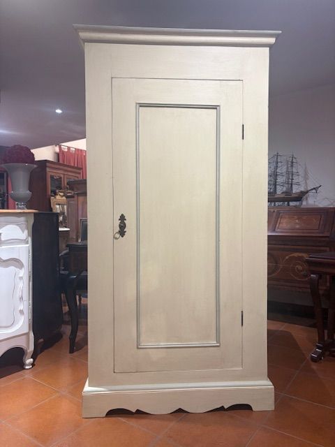 Armadio Laccato Avorio ad 1 Anta - Restaurato_car 3281 - Foto 2