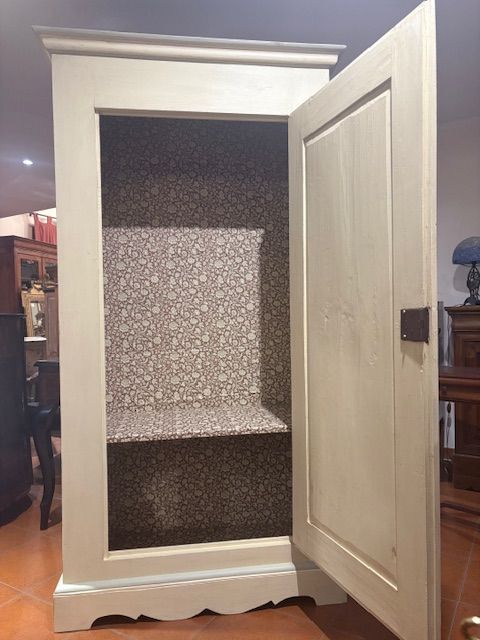 Armadio Laccato Avorio ad 1 Anta - Restaurato_car 3281 - Foto 3