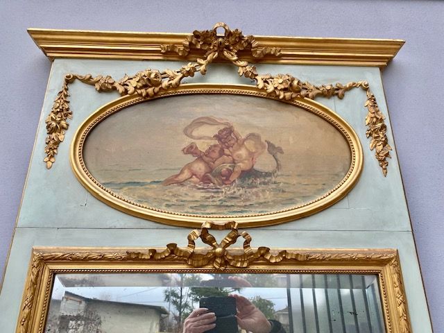 Specchiera Fondosala Laccata e Dorata - Restaurata (in corso d'opera)_car 3170 - Foto 2