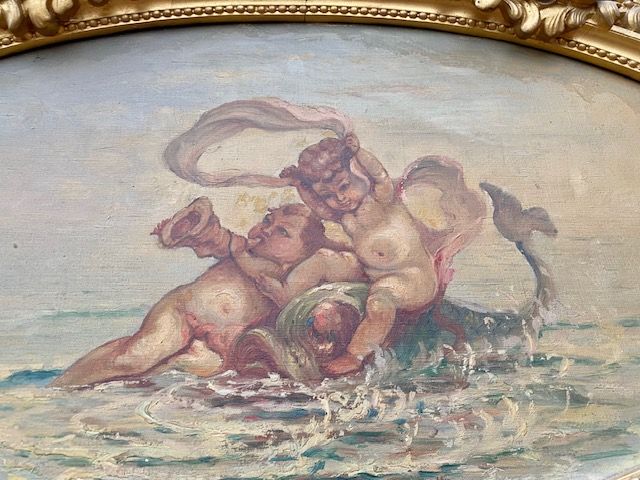 Specchiera Fondosala Laccata e Dorata - Restaurata (in corso d'opera)_car 3170 - Foto 3