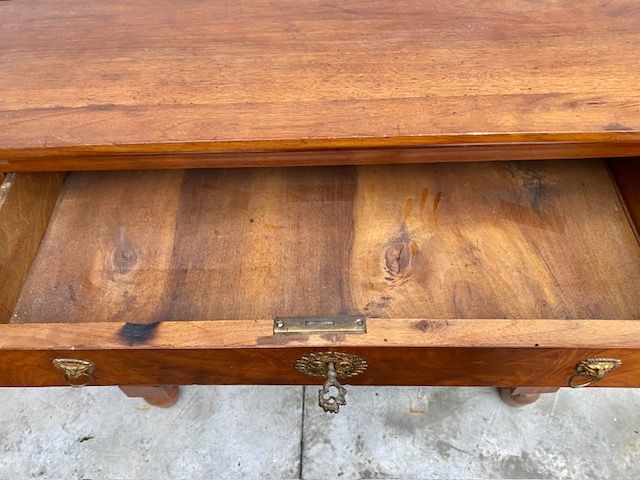 Credenza Impero in Noce e Piuma di Noce - Restaurata (in corso d'opera)_car 3187 - Foto 6