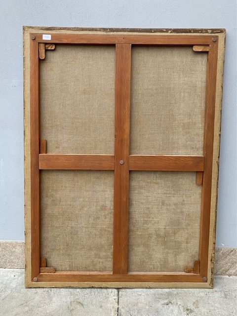 Dipinto Olio su Tela raffigurante Madonna con Bambino - Conservato_car 3184 - Foto 6