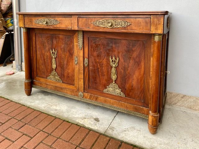 Importante Credenza Impero in Mogano - Restaurata (in corso d'opera)_car 3293 - Foto 3
