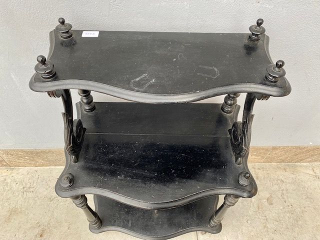 Piccola Etagere Laccata Nera - Restaurata (in corso d'opera)_car 3308 - Foto 5