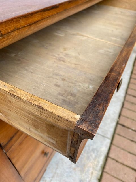 Cassettone Luigi Filippo in Noce - Restaurato (in corso d'opera)_car 3331 - Foto 8