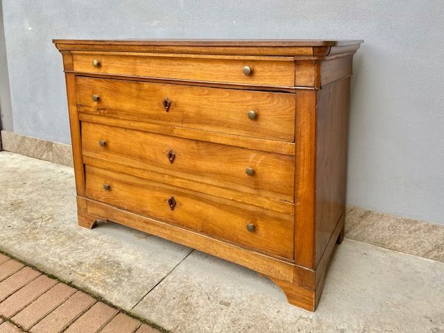 Cassettone Luigi Filippo in Noce - Restaurato (in corso d'opera)_car 3331 - Foto 1