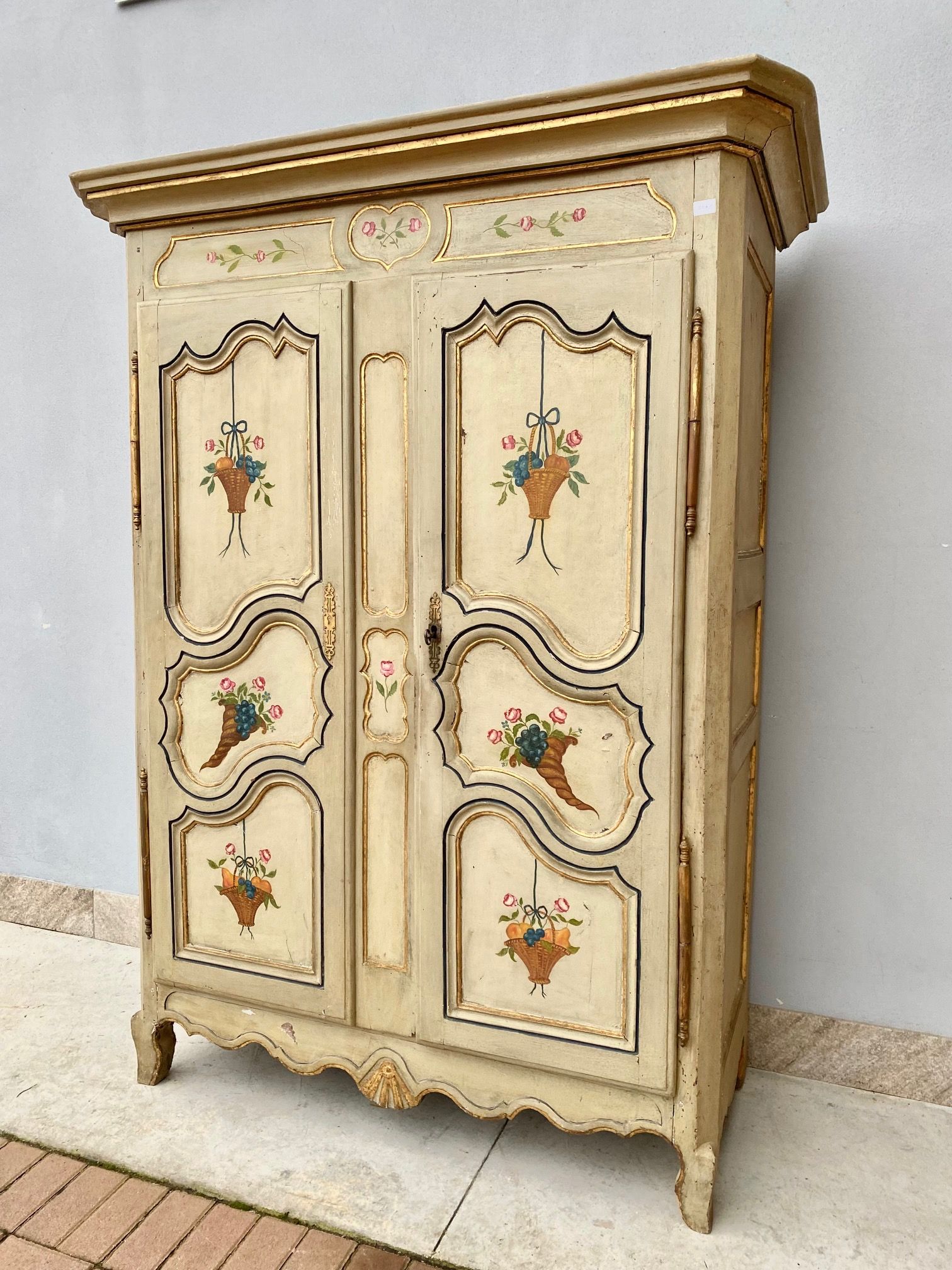 Antico Armadio Provenzale Laccato - Restaurato (in corso d'opera)_car 3333 - Foto 3