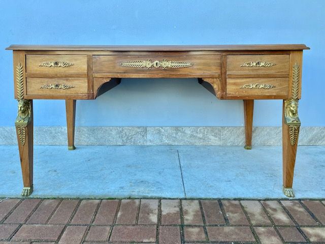 Scrittoio in Stile Impero in Mogano - Restaurato (in corso d'opera)_car 3344 - Foto 5