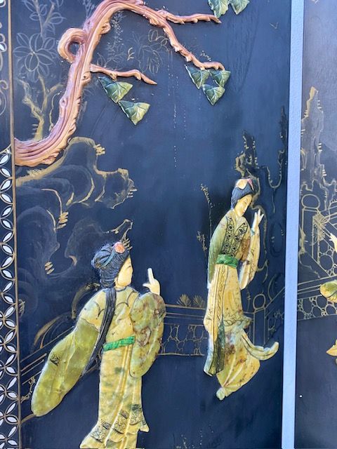 Paravento di Gusto Orientale con Figure - Conservato_car 3349 - Foto 4