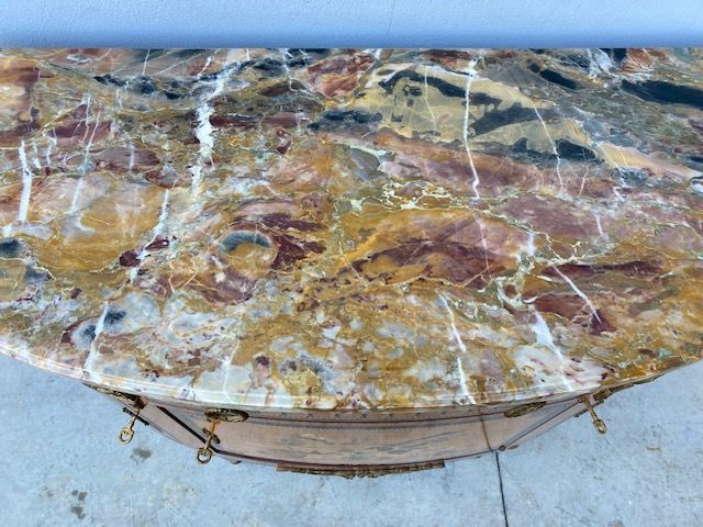 Mezzaluna in Stile Luigi XVI Intarsiata - Conservata_car 3351 - Foto 4