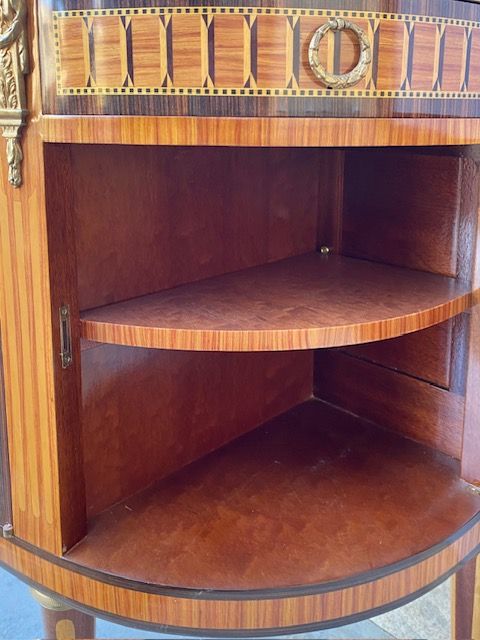 Mezzaluna in Stile Luigi XVI Intarsiata - Conservata_car 3351 - Foto 8