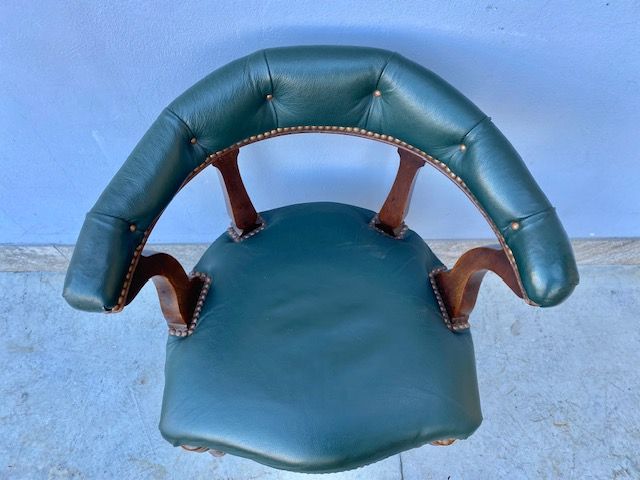 Poltrona Carlo X da Scrittoio in Noce - Conservata_car 3361 - Foto 3