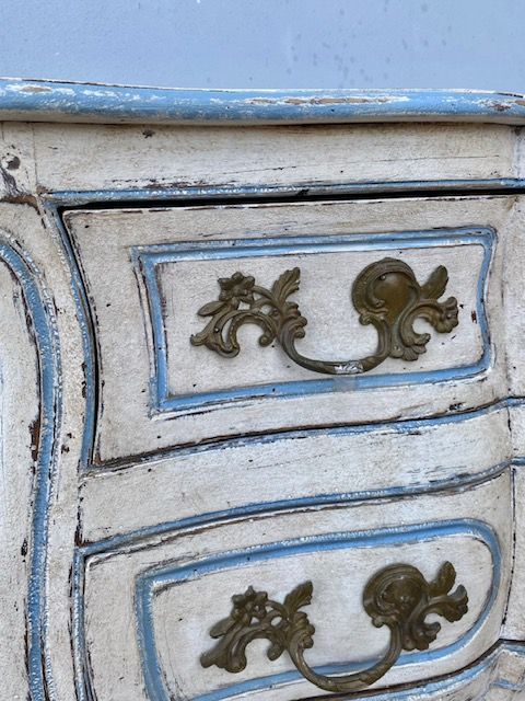 Cassettone Mosso Laccato Bianco Panna - Restaurato (in corso d'opera)_car 3363 - Foto 6