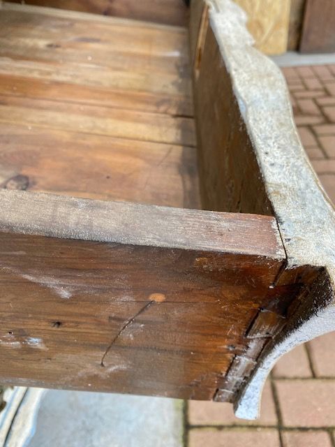 Cassettone Mosso Laccato Bianco Panna - Restaurato (in corso d'opera)_car 3363 - Foto 7