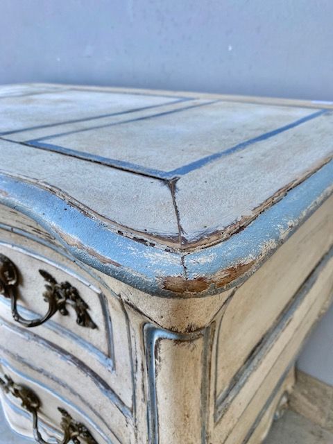 Cassettone Mosso Laccato Bianco Panna - Restaurato (in corso d'opera)_car 3363 - Foto 8