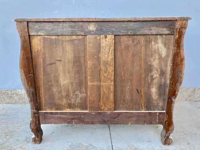 Cassettone Mosso Laccato Bianco Panna - Restaurato (in corso d'opera)_car 3363 - Foto 9