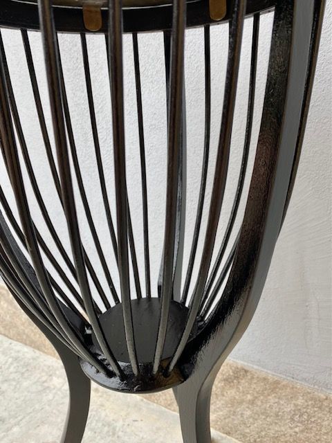 Piccolo Tavolino a Cestello Ebanizzato - Restaurato_car 001bis - Foto 5