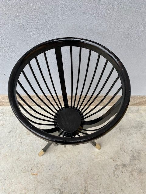 Piccolo Tavolino a Cestello Ebanizzato - Restaurato_car 001bis - Foto 6