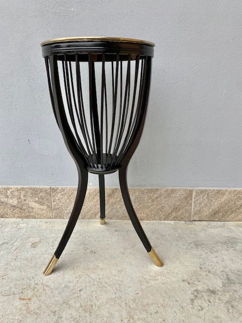 Piccolo Tavolino a Cestello Ebanizzato - Restaurato_car 001bis - Foto 8