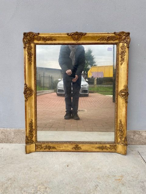 Specchiera Caminiera Impero Dorata - Restaurata (in corso d'opera)_car 3369 - Foto 1