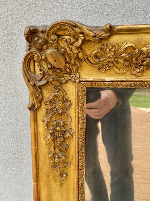 Specchiera Caminiera Impero Dorata - Restaurata (in corso d'opera)_car 3369 - Foto 2