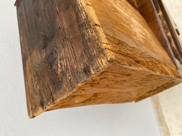 Comodino Luigi XVI Lastronato in Noce - Restaurato (in corso d'opera)_car 3370 - Foto 7