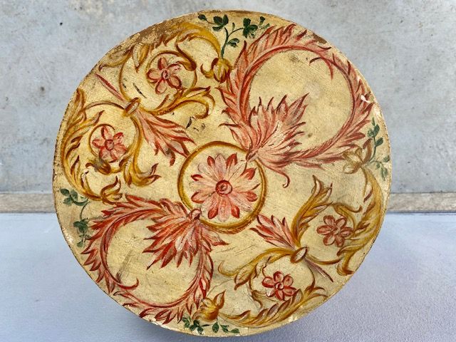 Comodino a Cilindro Laccato e Dipinto - Conservato_car 3202 - Foto 4