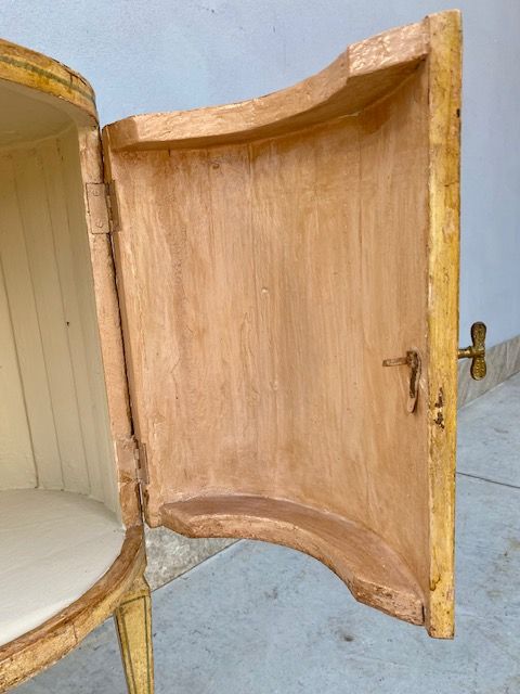 Comodino a Cilindro Laccato e Dipinto - Conservato_car 3202 - Foto 9